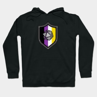 Enby D20 Shield Hoodie